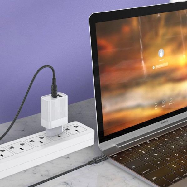 KAKUSIGA καλώδιο USB-C σε USB-C KSC-710, 60W, 480Mbps, 1.2m, μαύρο - USB-C (Type-C)