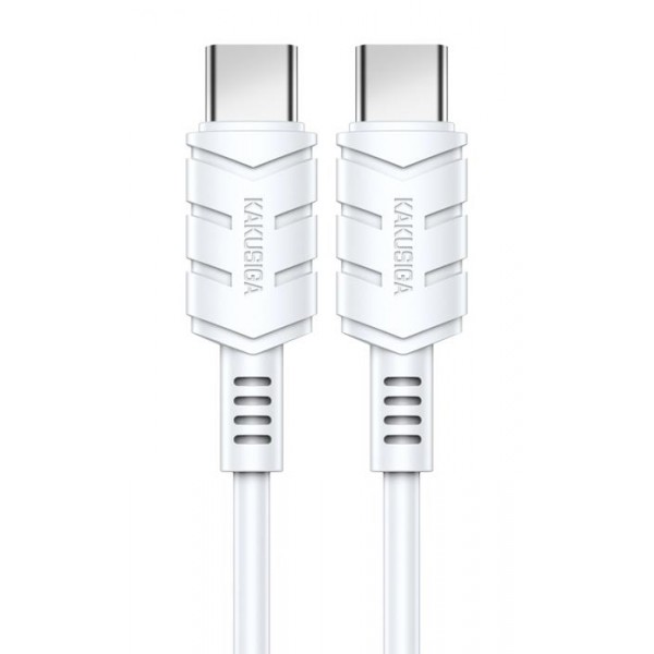 KAKUSIGA καλώδιο USB-C σε USB-C KSC-710, 60W, 480Mbps, 1.2m, λευκό - USB-C (Type-C)