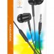 KAKUSIGA earphones με μικρόφωνο KSC-1303, 3.5mm σύνδεση, 10mm, 1.1m, μαύρα