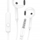 KAKUSIGA earphones με μικρόφωνο KSC-1301, 3.5mm σύνδεση, 14mm, 1.1m, λευκά