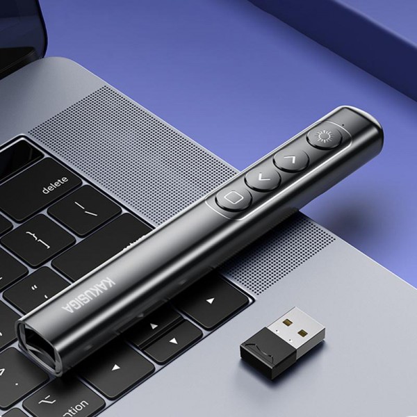 KAKUSIGA τηλεχειριστήριο παρουσιάσεων KSC-1488 με laser & πλήκτρα, 100m, μαύρο