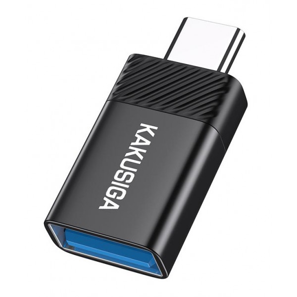 KAKUSIGA αντάπτορας USB-C σε USB KSC-1406, 5Gbps, 4A, μαύρος - USB-C (Type-C)