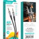 KAKUSIGA καλώδιο ήχου 3.5mm KSC-892, AUX, 1m, μαύρο