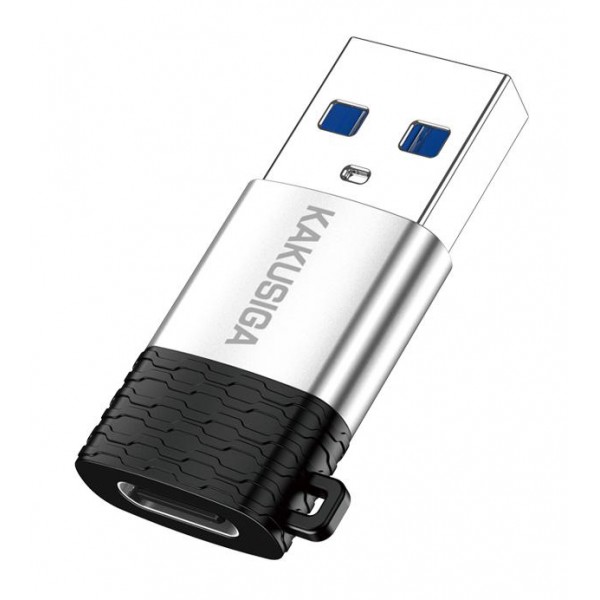 KAKUSIGA αντάπτορας USB-C σε USB KSC-1421, 5Gbps, 18W, γκρι - USB-C (Type-C)