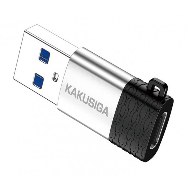 KAKUSIGA αντάπτορας USB-C σε USB KSC-1421, 5Gbps, 18W, γκρι