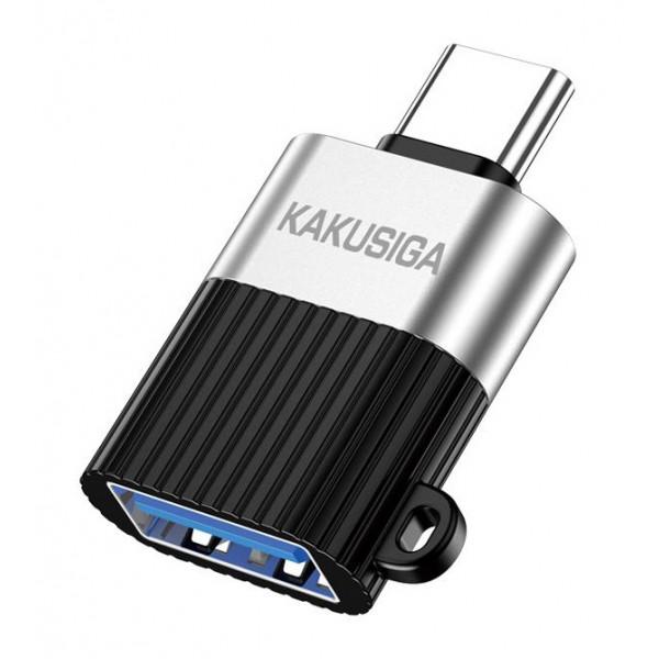 KAKUSIGA αντάπτορας USB-C σε USB KSC-1420, 5Gbps, 18W, γκρι - USB-C (Type-C)