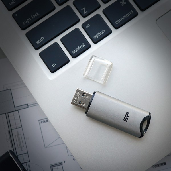 SILICON POWER USB Flash Drive Marvel M02, 256GB, USB 3.2, γκρι - USB Flash Drives