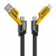 POWERTECH καλώδιο USB-C/USB σε USB-C/Lightning PTR-0164, 65W, 480Mbps, 1m, μαύρο