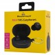 POWERTECH earphones με θήκη φόρτισης PT-1392, True Wireless, 6mm, 25/230mAh, μαύρα