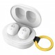 POWERTECH earphones με θήκη φόρτισης PT-1393, True Wireless, 6mm, 25/230mAh, λευκά