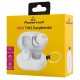 POWERTECH earphones με θήκη φόρτισης PT-1393, True Wireless, 6mm, 25/230mAh, λευκά