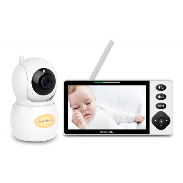 HELLOBABY ενδοεπικοινωνία μωρού HB6084L με κάμερα & οθόνη 5.5", 720p, PTZ - Smart Κάμερες