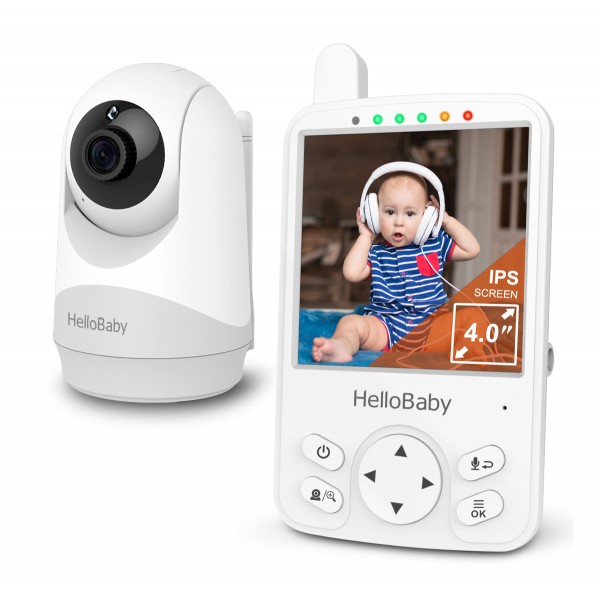 HELLOBABY ενδοεπικοινωνία μωρού HB6241 με κάμερα & οθόνη 4", 720p, PTZ - Smart Κάμερες