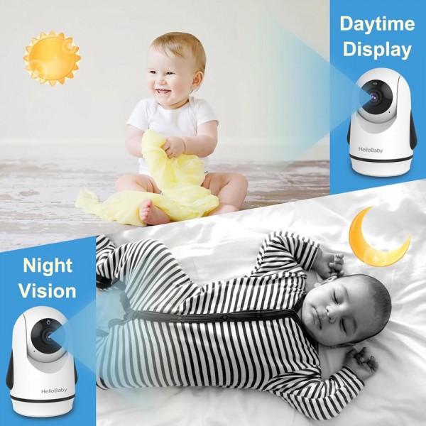 HELLOBABY ενδοεπικοινωνία μωρού HB6364 με κάμερα & οθόνη 6", 720p, PTZ HELLOBABY ενδοεπικοινωνία μωρού HB6364 με κάμερα & οθόνη 6", 720p, PTZ