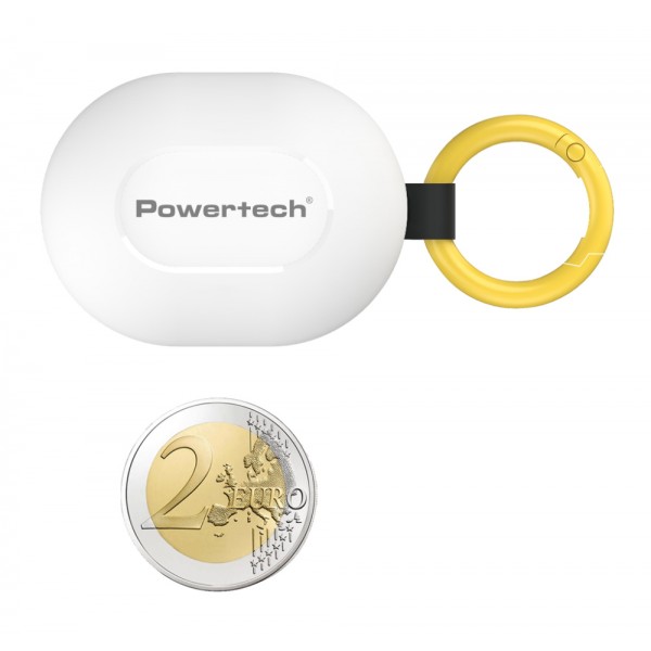 POWERTECH earphones με θήκη φόρτισης PT-1393, True Wireless, 6mm, 25/230mAh, λευκά - Ακουστικά - Bluetooth