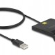 DELOCK card reader 91724 για smart card, USB σύνδεση, 480Mbps, μαύρο