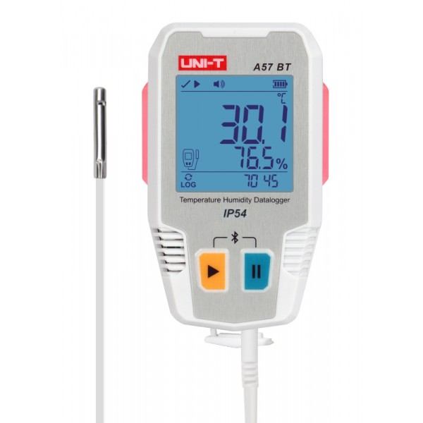 UNI-T ψηφιακό θερμόμετρο & υγρασιόμετρο A57 BT, -40~85 °C, Bluetooth, IP54 - Μηχανήματα - Πολύμετρα