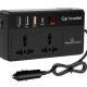 POWERTECH inverter αυτοκινήτου PTL-023, 200W, 12V DC σε 220V AC, με USB-C/3x USB