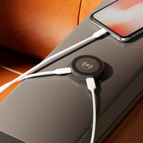 POWERTECH ασύρματος φορτιστής PTL-025 με USB & USB-C θύρες, 15W/30W, μαύρος - Ηλεκτρολογικός εξοπλισμός
