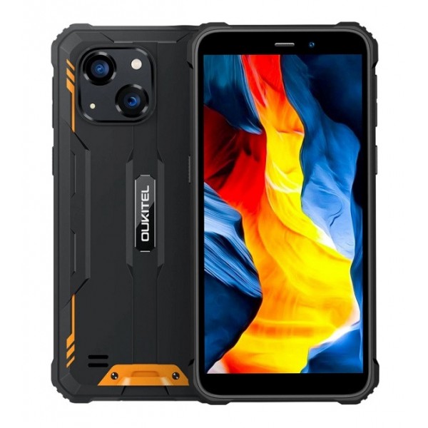 OUKITEL smartphone WP32, 6", 4/128GB, 6300mAh, IP68/IP69K, πορτοκαλί - Smartphones