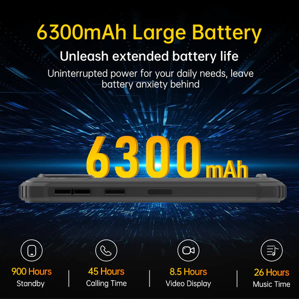 OUKITEL smartphone WP32, 6", 4/128GB, 6300mAh, IP68/IP69K, πορτοκαλί