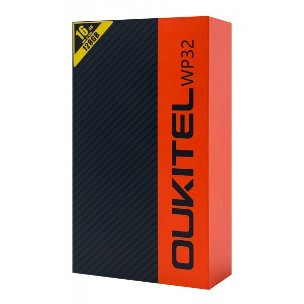 OUKITEL smartphone WP32, 6", 4/128GB, 6300mAh, IP68/IP69K, πορτοκαλί