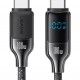 USAMS καλώδιο USB-C SJ742, 100W, 480Mbps, 1.2m, μαύρο