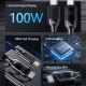 USAMS καλώδιο USB-C SJ742, 100W, 480Mbps, 1.2m, μαύρο