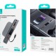 USAMS φορτιστής αυτοκινήτου US-SJ649 για Tesla(3/Y), με 2x καλώδια, USB/USB-C θύρες, 60W, γκρι