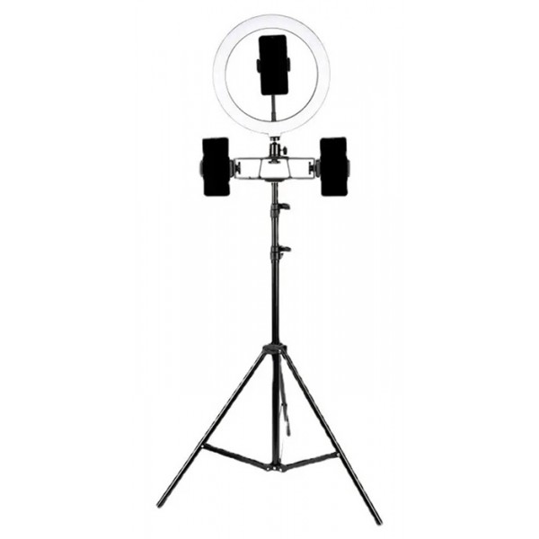 Φωτιστικό δαχτυλίδι LED ZD67D με τρίποδα, Φ30cm, 11W, RGB - Εξοπλισμός Φωτογράφισης
