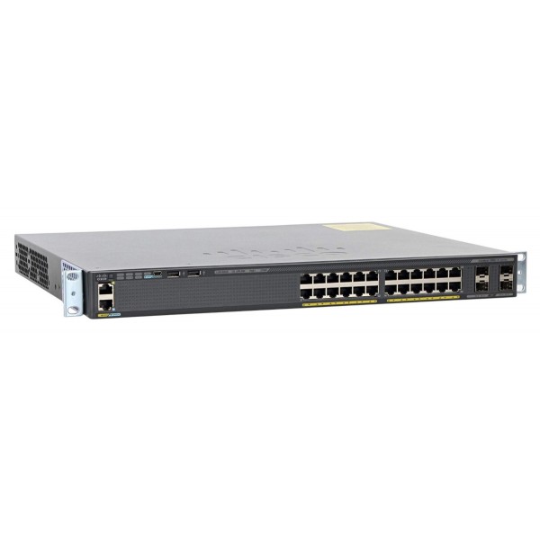 CISCO used Switch Catalyst WS-C2960X-24PS-L, 24x 10/100/1000 POE+ - Used Δικτυακά