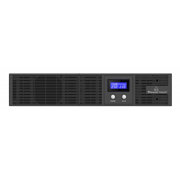 POWERTECH UPS Line Interactive PT-1409 για rack 2U, με οθόνη, 3000VA/2100W, 8x AC output