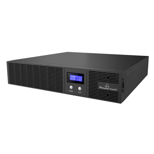 POWERTECH UPS Line Interactive PT-1409 για rack 2U, με οθόνη, 3000VA/2100W, 8x AC output - UPS - Σταθεροποιητές