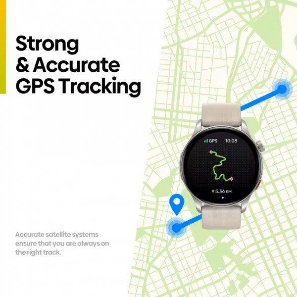 ZEBLAZE smartwatch Btalk 3 GPS, heart rate, 1.43" AMOLED, GPS, 3 ATM, γκρι