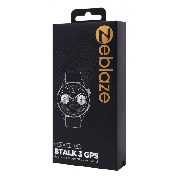 ZEBLAZE smartwatch Btalk 3 GPS, heart rate, 1.43" AMOLED, GPS, 3 ATM, γκρι