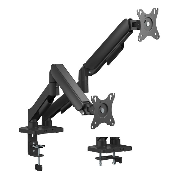 POWERTECH βάση γραφείου για 2x οθόνες PT-1425, 17-32", έως 9kg - Βάσεις TV - Projectors - PC