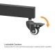 BRATECK βάση τηλεόρασης δαπέδου T1042T, 37-70", έως 45kg, με ράφια & ροδάκια
