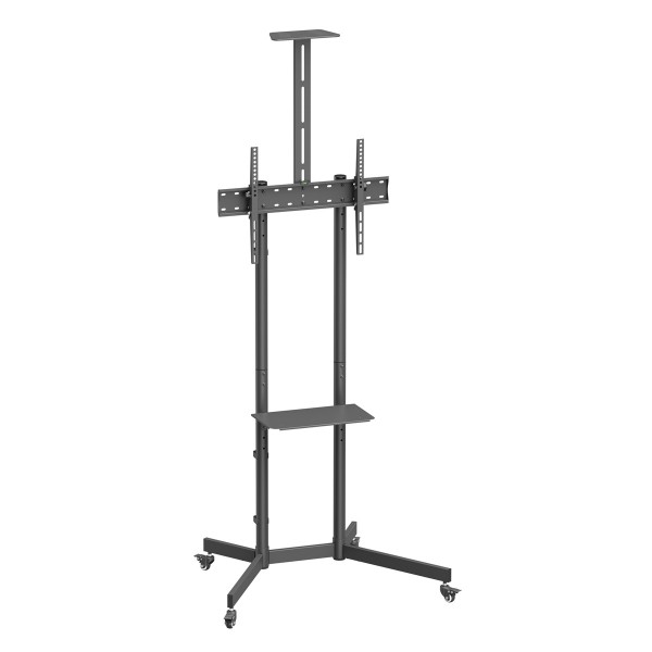 BRATECK βάση τηλεόρασης δαπέδου T1042T, 37-70", έως 45kg, με ράφια & ροδάκια - Βάσεις TV - Projectors - PC