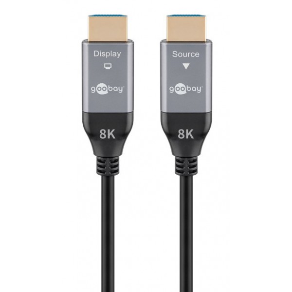 GOOBAY καλώδιο HDMI 2.1 76277 με Ethernet, 8K/60Hz, 48 Gbps, 40m, μαύρο