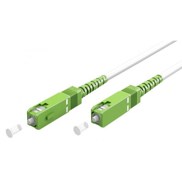 GOOBAY καλώδιο οπτικής ίνας SC-APC 59599, Singlemode OS2, 15m, λευκό - GOOBAY