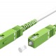 GOOBAY καλώδιο οπτικής ίνας SC-APC 59599, Singlemode OS2, 15m, λευκό