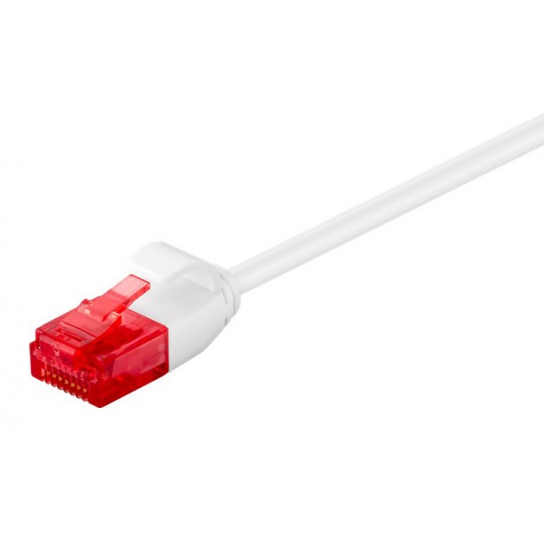 GOOBAY καλώδιο δικτύου 71549, CAT 6 U/UTP, slim, copper, 250MHz, 0.15m, λευκό - Δίκτυο