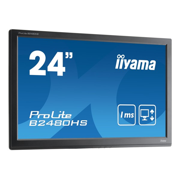 IIYAMA used οθόνη B2480H LED, 24" 1920x1080, VGA/DVI/HDMI, χωρίς βάση, Grade B - Used Οθόνες PC