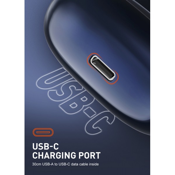 LDNIO earphones με θήκη φόρτισης T09, OWS, Φ10mm, 35/400mAh, μπλε LDNIO earphones με θήκη φόρτισης T09, OWS, Φ10mm, 35/400mAh, μπλε