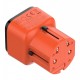 LDNIO φορτιστής τοίχου Q2420 με καλώδιο, USB/USB-C, 45W, universal πρίζα, πορτοκαλί