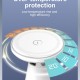 LDNIO ασύρματος φορτιστής WL01 με LED φωτισμό, 3 σε 1, 15W, λευκός