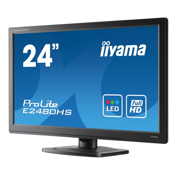 IIYAMA used οθόνη E2480HS LED, 24" 1920x1080, VGA/DVI/DisplayPort, Grade B - Used Οθόνες PC