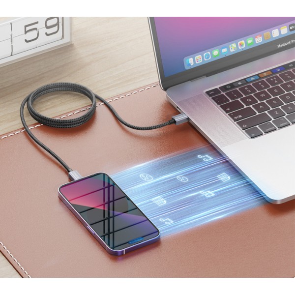 ORICO καλώδιο Lightning σε USB GQA12, 2.4A, 480Mbps, 1m, μαύρο - USB