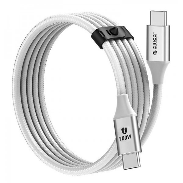 ORICO καλώδιο USB-C CDX-100CC, 100W, 480Mbps, 1m, λευκό