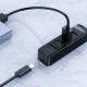 ORICO USB hub TWU32-4A, 4x θυρών, USB 3.0, 5Gbps, USB σύνδεση, έξτρα τροφοδοσία, μαύρο